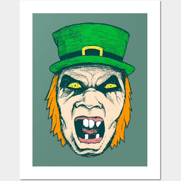 Zombie Leprechaun Wall Art by AwePup